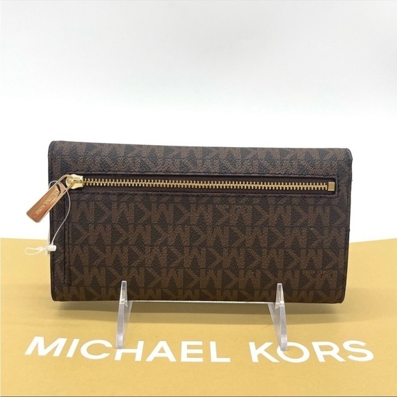Michael Kors Trifold Wallet Brown - Picture 4 of 7